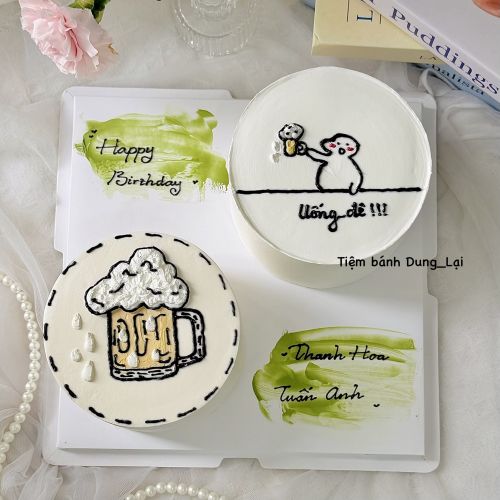 Set 2 bánh kem tươi sz 14, Bánh Sinh Nhật Sinh nhật, Bánh Sinh Nhật set đôi, Bánh Sinh Nhật set bánh, Bánh Sinh Nhật người lớn, Bánh Sinh Nhật kem tươi, Bánh Sinh Nhật kem top - Bánh Sinh Nhật Long Biên