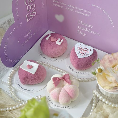 Set bánh entremet 8-3, Bánh Sinh Nhật Entremet, Bánh Sinh Nhật 8-3 - Bánh Sinh Nhật Long Biên