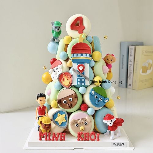 Tháp bánh donut pawpatrol 24c