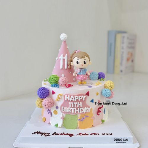 Bánh bé gái tone hồng sz 16