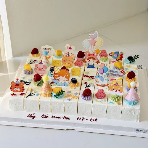 Bánh cắt 40 miếng - Bánh chữ nhật