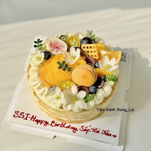 Bánh crepe ngàn lớp ô long