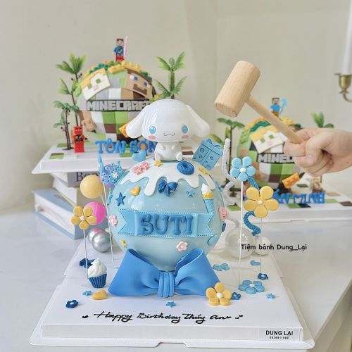 Bánh đập cinnamoroll tone xanh trắng