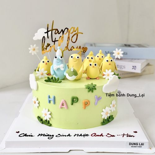 Bánh sz 20 nặn hình ngộ nghĩnh và đàn gà