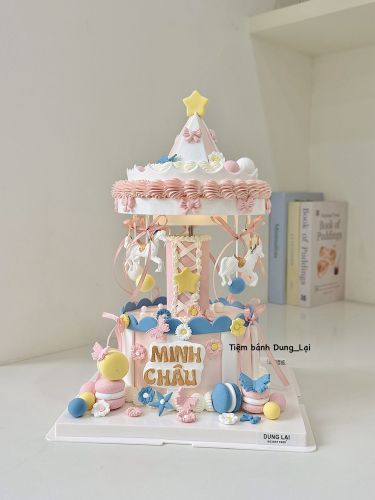 Bánh vòng quay sắc màu ngựa pony