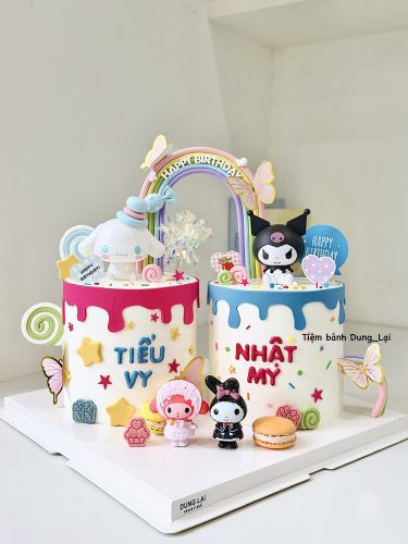 Set bánh đôi sz 16 dáng cao sanrio bé gái
