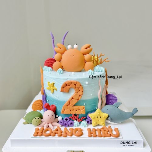 Bánh sinh vật biển sz 14 - Bé trai