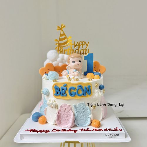 Bánh bé trai bình sữa sz 16 - Bé trai