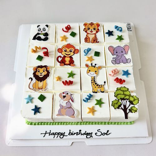 Bánh cắt 16m safari - Bánh chữ nhật