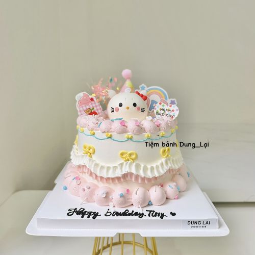Bánh hello kitty sz 16 - Bé gái