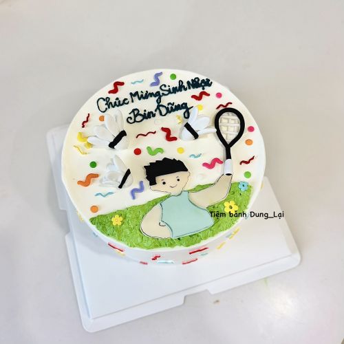 Bánh cầu lông sz 18 - Bé trai
