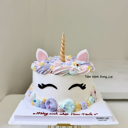 Bánh tạo hình pony unicorn sz 18 - Tạo hình