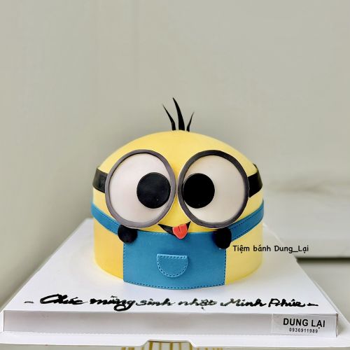 Bánh tạo hình minion sz 16 1/2 - Tạo hình