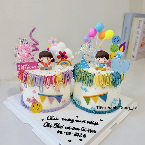 set 2 bánh bé trai bé gái sz 14 - Bé trai